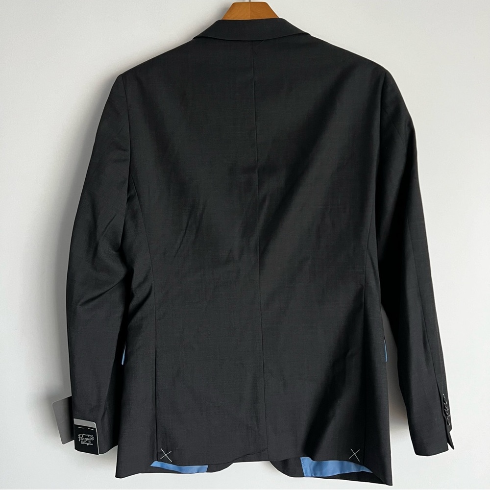 Men’s Slim Fit Suit Jacket Original Penguin By Munsingwear Black Size 36S - Picture 2 of 11